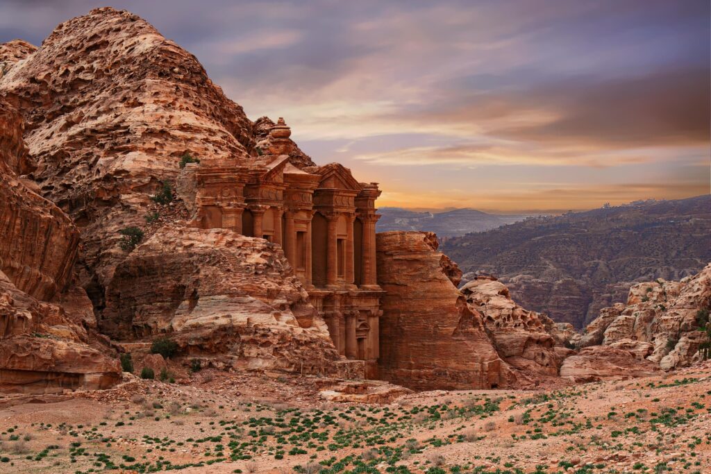 The Monastery (Ad-Deir) - Petra Jordan Travel Guide - Petra Landmark The Monastery (Ad-Deir) in Petra, Jordan – monumental Nabataean architecture