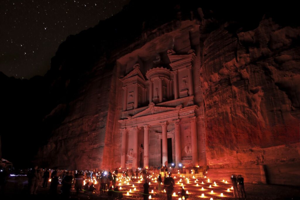the treasury Petra by night show