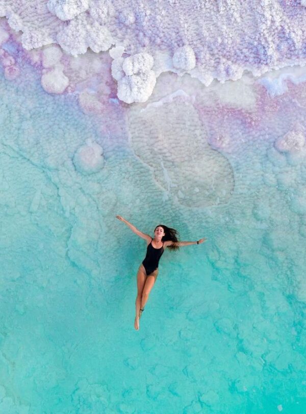 Dead Sea floating
